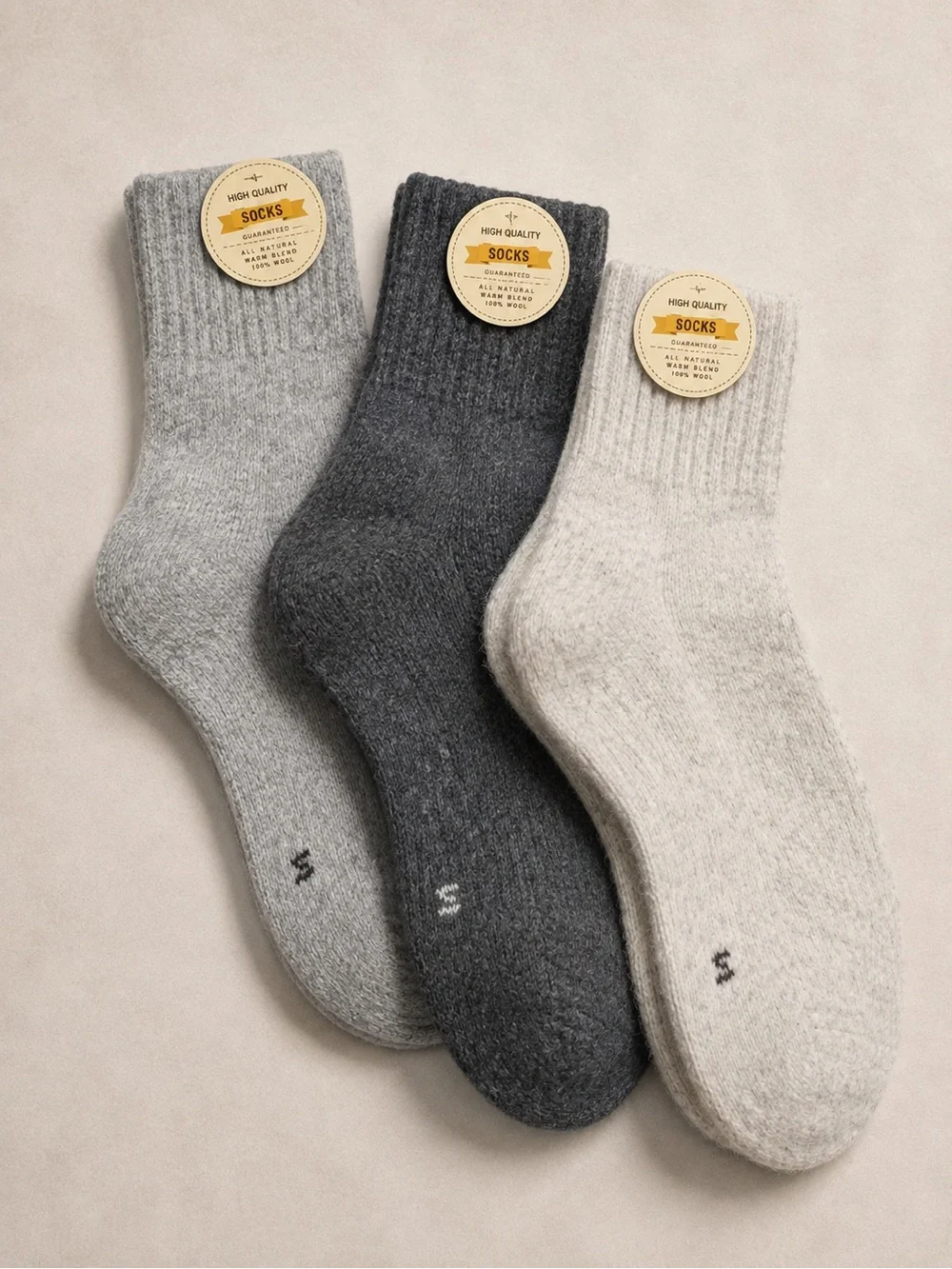 Women’s Classic Crew Socks - Neutral Gray Pack